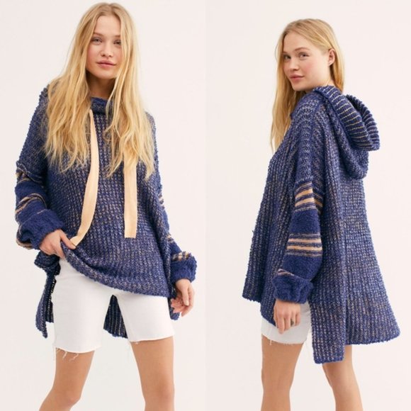 Free People Sweaters - Free People Sit Next To Me Oversized Knit Hoodie M